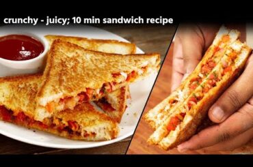 Crunchy Juicy Sandwich Recipe | Healthy & Delicious | @rawrecipe