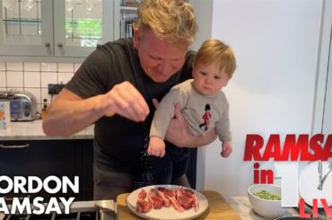 Gordon Ramsay Shows How To Make A Lamb Chop Dish At Home | Ramsay in 10