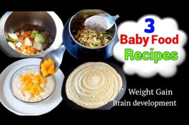 3 Healthy Baby Food Recipes | Toddler Meal Ideas | Weight Gain Baby Food | Mum & Munchkin