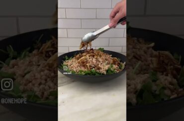 How to make Cherry & Farro Salad Recipe | Perfect Wine Pairing with Vintner Pinot Noir #onehopewine