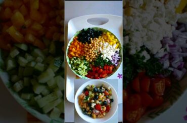 How To Make The Best Chickpea Salad. (MUST TRY)#ChickpeaSalad #HealthySalad #MediterraneanDiet