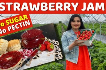 NO SUGAR, NO PECTIN STRAWBERRY JAM / Healthy Strawberry Jam Recipe / #StraweberryJam #Homemade