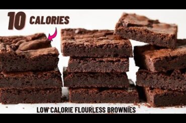 Flourless healthy low calorie brownies- low calorie brownie recipe
