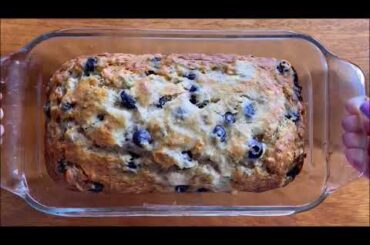 The BEST Blueberry Banana Bread - Healthy Breakfast Recipe!