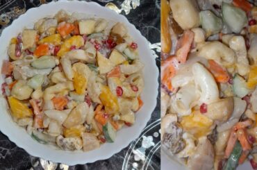 Russian salad -  A healthy salad recipe | Make it in just few steps