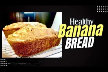 Healthy BANANA BREAD #bananabread #recipe #baking #healthy #weightloss