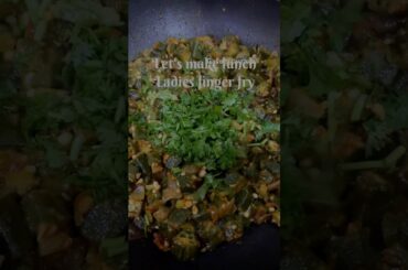 Bendakaya (ladies finger) fry for lunch #healthy#lunch#cooking#food#trending#viral#video#vlog#new#yt