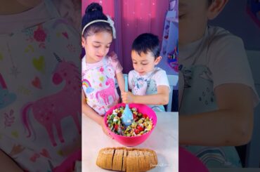 Children make healthy and delicious bruschetta #shorts #cooking #viral #trending #kids #shortsfeed