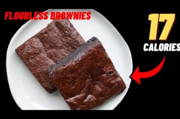 Low calorie flourless brownies | Healthy Brownies without flour | No flour Brownies recipe
