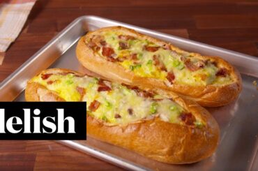 Breakfast Stuffed Bread | Delish