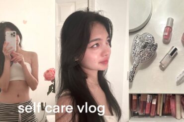 Self Care Vlog : Complete Spa Day at Home, Healthy Meals, Pilates, Jet-Lagged Alex & Hair Care
