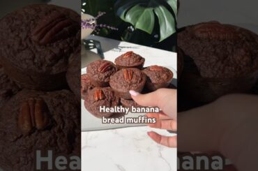 The healthiest snack for your sweet tooth! #bananabreadrecipe #bananamuffins #healthysnack #habits