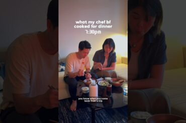 My bf makes a healthy post-vacay dinner | #cheflife