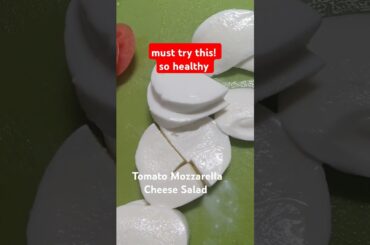 Tomato Mozzarella Cheese Salad  #tomato #mozzarella #cheese #salad  #shorts
