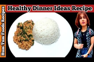 Quick And Healthy Dinner Ideas | Mince And Baby Spinach Stir Fry | Spinach With Minced Meat