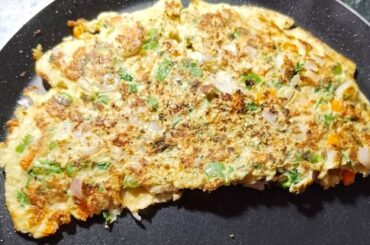 Oats Omelette Recipe | Weight Loss Food | Quick & Healthy Breakfast Recipe |