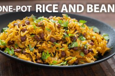 One Pot RICE AND BEANS Recipe - Easy Vegetarian and Vegan Meals