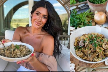 Easy Low Calorie Meal // Mushroom Stroganoff // Plant Based // Oil Free