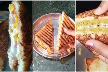 3 types of simple and quick healthy sand witch recipes