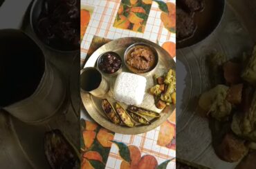bengali nonveg lunch fish thali #shorts #food #lunchthali #viral #bengalifood #lunch