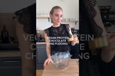 Vegan protein chia pudding #healthyeating #veganrecipes #highprotein #healthyrecipes #sweetsnacks