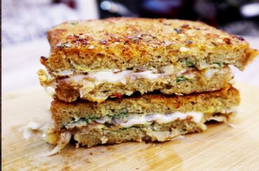 Brown Bread Sandwich Recipe l Fluffy Whole Wheat Bread Healthy Recipe