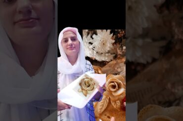 bread art\rose bread #riffattahira #riffat #food #recipe #love 4 July 2024