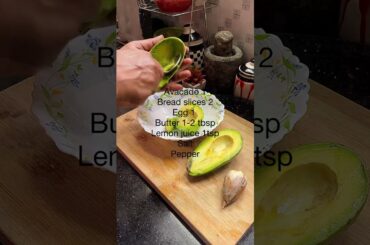 Avacado toast | Healthy breakfast | Avacado toast with egg #shorts
