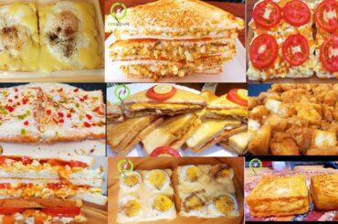 12 Ways Easy And Quick Bread Breakfast Recipes By FORK&KNIFE | How To Make Sandwich Recipes