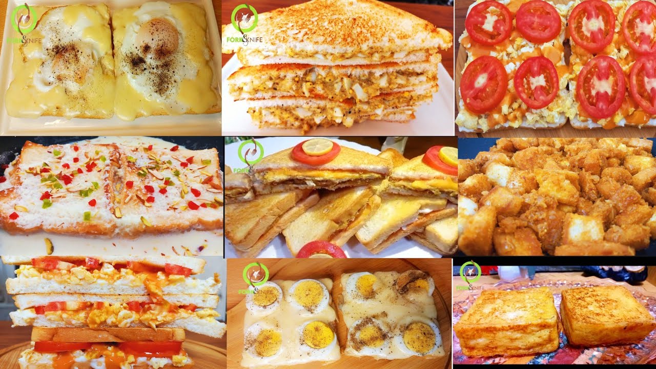 12 Ways Easy And Quick Bread Breakfast Recipes By FORK&KNIFE | How To Make Sandwich Recipes 12 Ways Easy And Quick Bread Breakfast Recipes By FORK&KNIFE | How To Make Sandwich Recipes