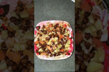 Healthy black chana snacks recipe| Healthy Salad Idea | #healthysnacks #salad