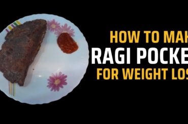 Healthy Ragi Palak Paneer Pocket Recipe For Weight Loss | Healthy Lunch Recipe | Ragi Pocket