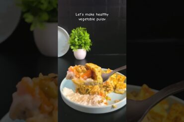 Vegetable pulav | healthy lunch veg pulao | weight loss recipe