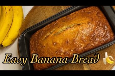 Super Moist Banana Bread, No mixer! Easy & Delicious!