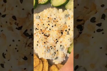 Lunch today, Simple Healthy Egg Salad. Yum! *Subscribe* #healthy #lunch #eggs #cottagecheese #summer