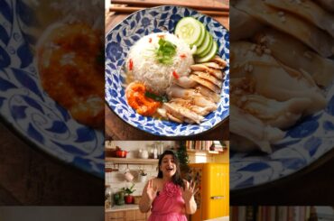 Hainanese Chicken Rice a popular Singaporean dish #healthy #easyrecipe #masterchef
