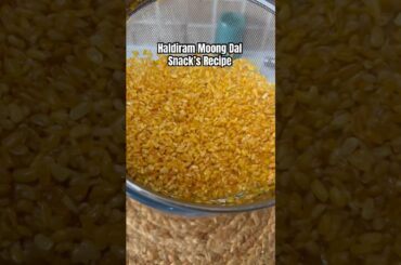 Easy and Healthy snack’s Recipe #moongdal #haldiramnamkeen #ytshorts