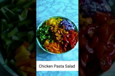 Healthy Lunch Idea|. Chicken & Pasta Salad