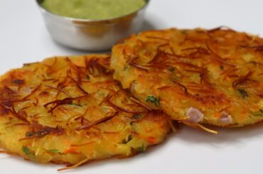 Amazing Crispy Vermicelli Breakfast Pancake | Less Oil & No soda No Eno | Quick Lockdown Breakfast