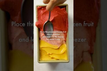 HEALTHY RECIPES | National Ice Cream Day Treat | DIY Fruit Sorbet in Minutes!