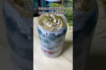 Weightloss Salad “Fruits & Nuts Chia Salad || Easy and healthy recipes #food #shorts #weightloss