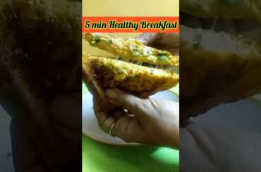 5 min Healthy Breakfast II Veg Cheese Sandwich II#shorts