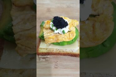 Luxury on a Plate: Making Caviar Toast #shorts #sandwich #breakfast #snacks #healthyrecipes