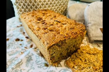 Quick Oat flour bread recipe, no knitting, high in fiber and protein, keeps you full longer