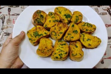 Bread Snacks Recipe | Less Oil Snacks Recipes | French toast recipe | Bread Recipes in kannada