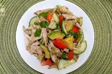 Healthy Salad Recipe | Quick And Easy Salad Recipe | How To Make Avocado Chicken Salad At Home