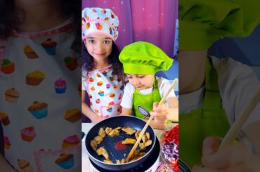 Children make delicious and healthy salad with soy chunks #shorts #viral #food #trend  #kids #viral