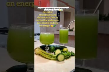 Healthy Juice Recipe to help you POOP/cucumber celery lime#constipation#digestivehealth#shorts