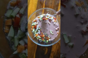 Easy tasty but healthy Salad Dip recipe #ytshorts