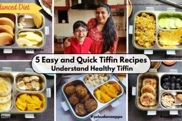 5 Easy Kids Tiffin recipes | Healthy and Tasty | #doracake #uttapampan #appe